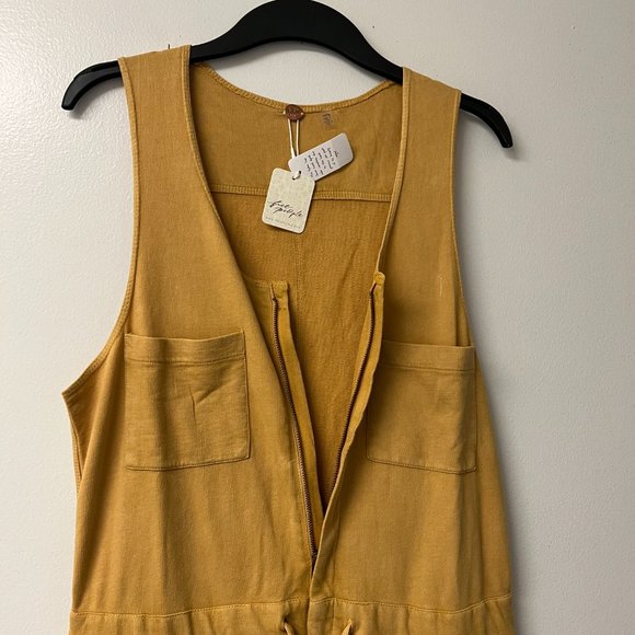 Free People One Billie Coveralls In Spicy Chestnut X-Small NWT - Picture 9 of 11